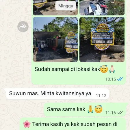 Pengiriman Papan Bunga Duka Sawah Baru Ciputat