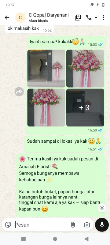 Pengiriman Karangan Bunga Sawah Baru Ciputat