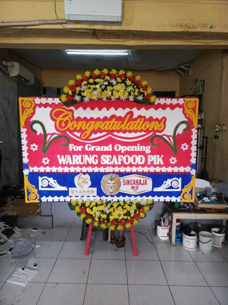 Papan Bunga Ucapan Selamat Sawah Baru Ciputat